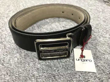 emanuel ungaro 블랙 가죽 벨트