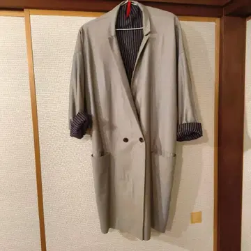 YANTOR 그레이 트렌치코트