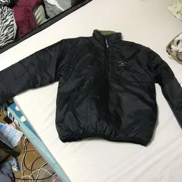 DOG DEPT 블랙 M 나일론 다운 자켓