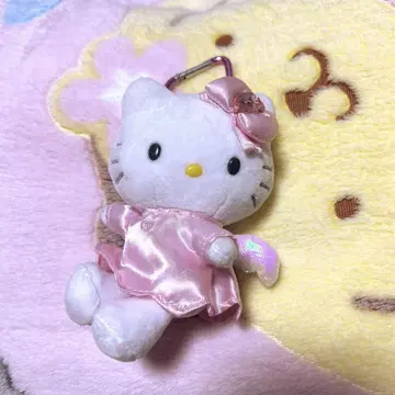 키티 엔젤 봉제 인형 백참 키링 산리오