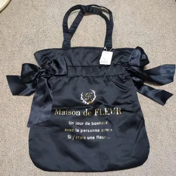 Maison de FLEUR 블랙 토트백