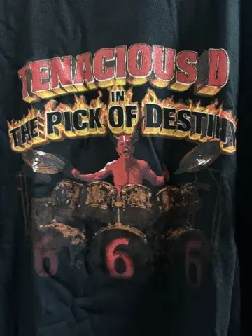 tenacious d DVD 한정판 티셔츠 밴딩 티셔츠