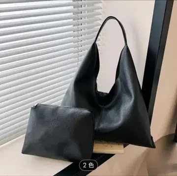 블랙 토트백 파우치 포함