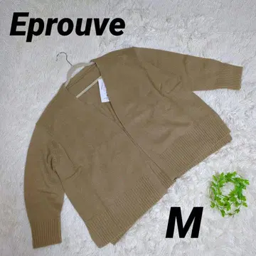 Eprouve 에프로브 숄 가디건 니트 긴팔 M 베이지