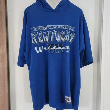 90s University of Kentucky 후드티 반팔 후드티