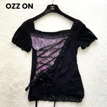 OZZON 오즈온 레이스업 반팔 탑 파워 인터넷 블랙
