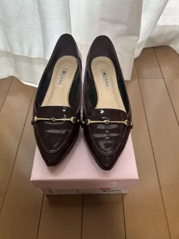 Diana NJ 42159 로퍼 23.0cm 와인 에나멜