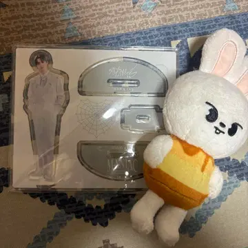 straykids Lee 비트 리노 푸딩 봉제 인형 아크릴 스탠드