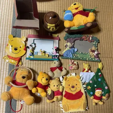 디즈니 곰돌이 푸 묶음 판매 사진 프레임 봉제 인형 포트