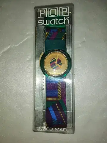 빈티지 Swatch POP 손목시계 스와치 미사용 작동품 보증서 포함
