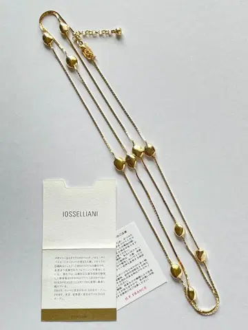 Iosselliani 이오셀리아니 드롭 롱 목걸이 골드