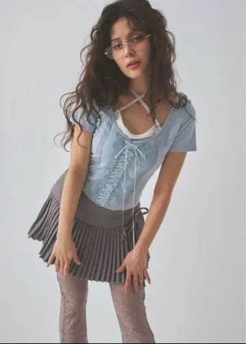 pellicule 페리큐어 레이스업 코르셋 레이어드 T