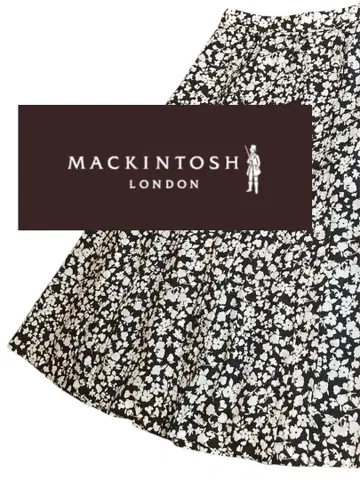 MACKINTOSH 매킨토시 플라워 프린트 플레어 스커트 M