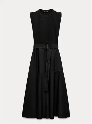 ZARA 대비 미디 원피스 L 미사용 새상품 택 포함 미사용 상품 완판템