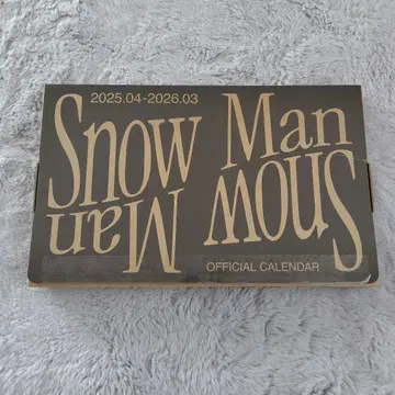 Snow Man 2025 달력, A4 사이즈