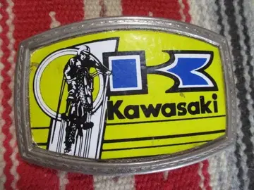 빈티지 90년대 KAWASAKI 가와사키 모토크로스 벨트 버클