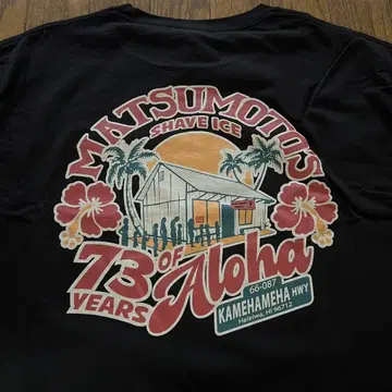 Matsumoto's Shave Ice 티셔츠 73주년