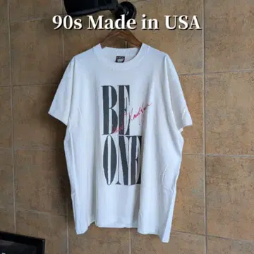 90s USA제 BEONE 메시지 티셔츠 싱글 스티치