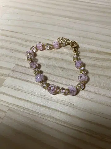 vecchia murano 핑크 비즈 팔찌