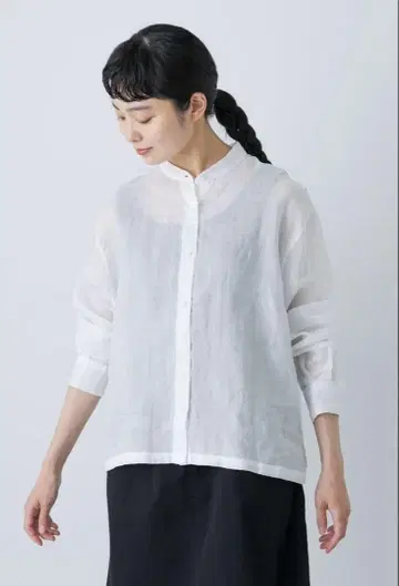 카구레 라미 스탠드 카라 스탠드 셔츠 화이트 어반 리서치 도어스