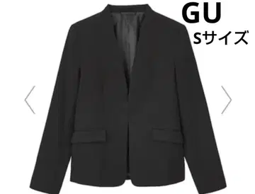 택 포함 새상품 GU 지유 노카라 자켓 Z+E 블랙 S