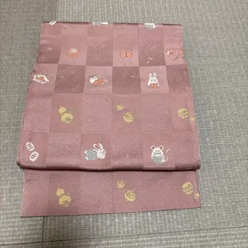 가방 나고야 오비 폴리에스테르 쥐 토끼 연보라