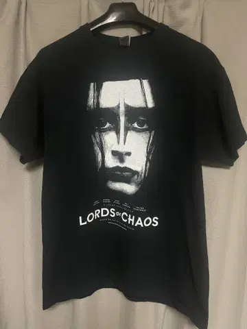 로드 오브 카오스 블랙 티셔츠 L 사이즈