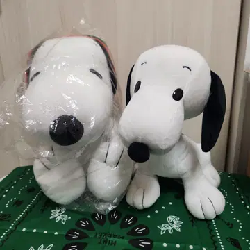 스누피 봉제 인형 2종 세트