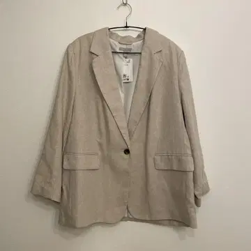 H&M 에이치앤엠 테일러드 자켓 마 혼방 린넨 봄/여름용 XL