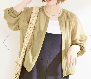 B.CSTOCK 베이 크루즈 시어 블루종 카키 프리 사이즈