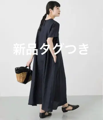 카구레 kagure 린넨 A 라인 원피스 린넨