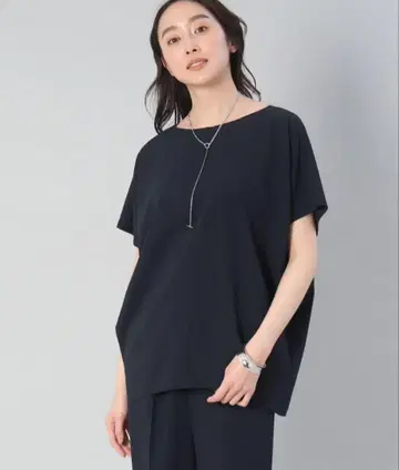 미사용 새상품 언타이틀 네이비 반팔 상의 세탁 가능 M