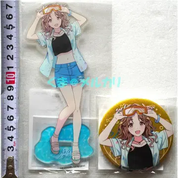 샤니마스 이치카와 히나 아크릴 스탠드 + 캔뱃지 수족관 노쿠티루