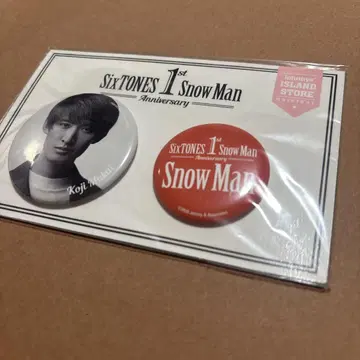 SnowMan 1st Anniversary 캔뱃지 세트 무카이 코지