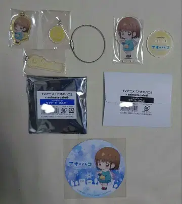 푸른상자 사슴 야노 치나츠 와이어 키링 아크릴 스탠드 세트