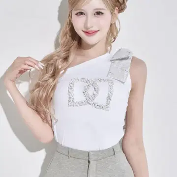 Darich 빅 리본 원숄더 탑