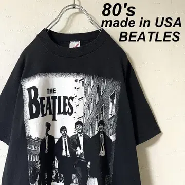 USA제 구제 의류 80's 비틀즈 티셔츠 블랙