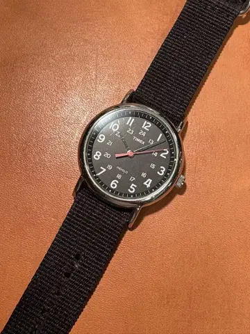 TIMEX Weekender 쿼츠 손목시계 블랙