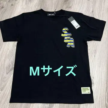 바람과 바다 수직 로고 그래픽 티셔츠 M
