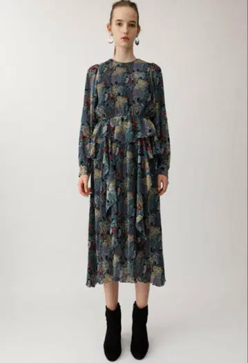 MOUSSY 캡슐 컬렉션 쉬폰 원피스