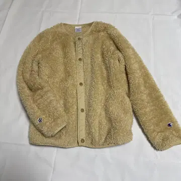 BEAMS 챔피온 노카라 자켓 S 베이지