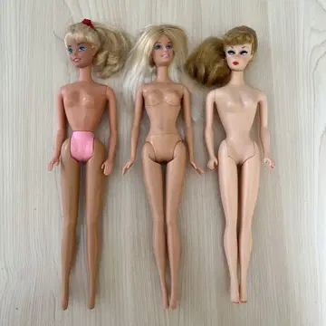 연대별 바비 Barbie 소체 3개 신발 덤