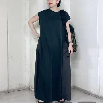 니코앤드 나일론 포켓 플레어 원피스 L
