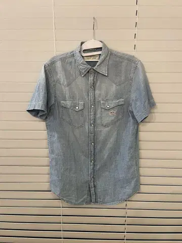 DENIM & SUPPLY 데님 & 서플라이 웨스턴 데님 셔츠 반팔