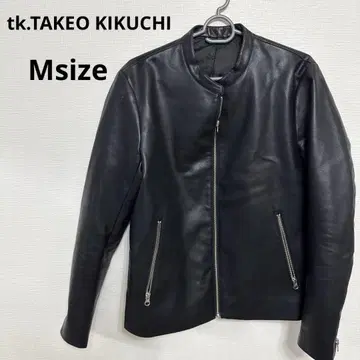 tk.TAKEO KIKUCHI 블랙 가죽 자켓 M 사이즈 새상품급