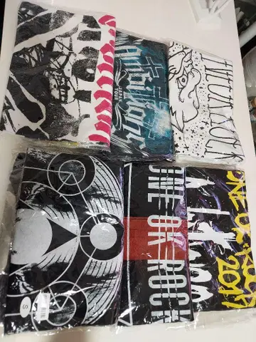 ONE OK ROCK 티셔츠 6장 세트 S 사이즈만
