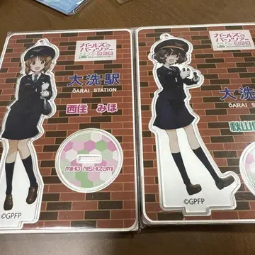 여아 & 팬츠 오아라이 역 아크릴 스탠드 니시즈미 미호 아키야마 유카리