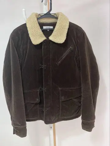 nonnative 보아 칼라 부착 브라운 자켓