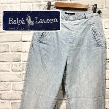Ralph Lauren 라이트 블루 데님 팬츠 USA제 하이 웨스트