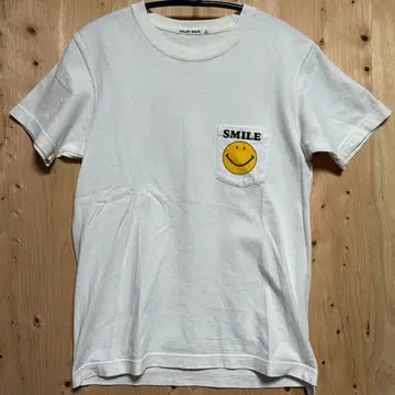 탄력 있는 GAJIN MADE 스마일 포켓 티셔츠 S